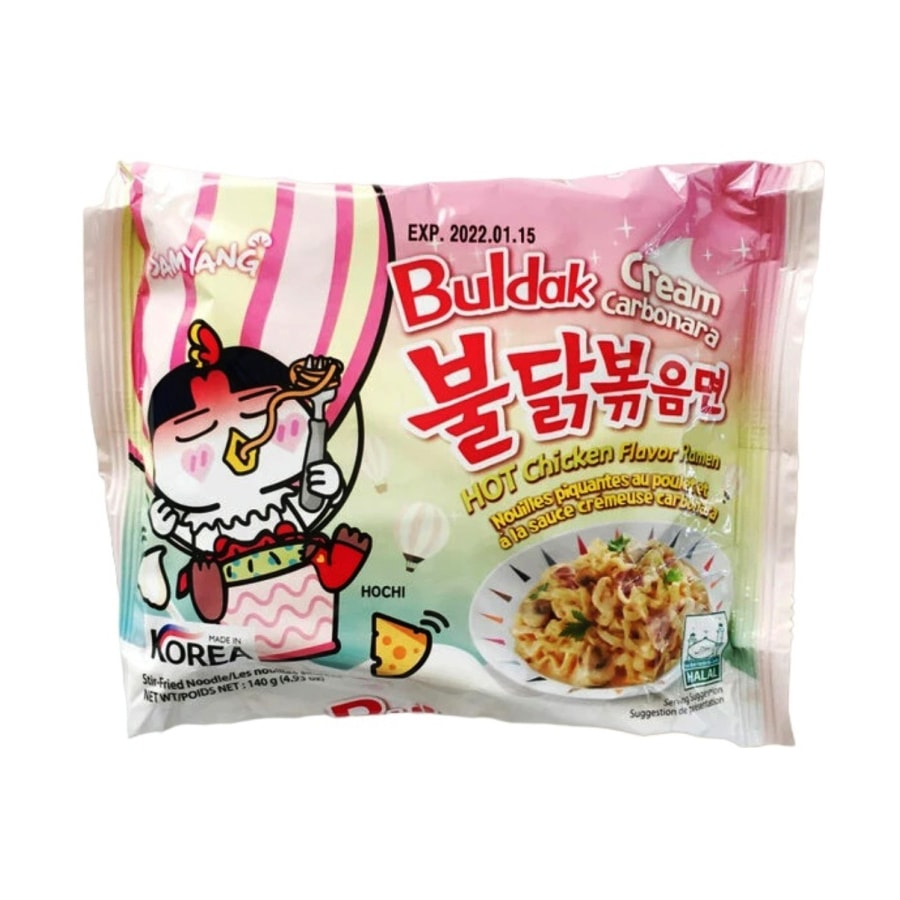 Samyang лапша Buldak cream carbonara hot chicken flavor ramen 140 г.